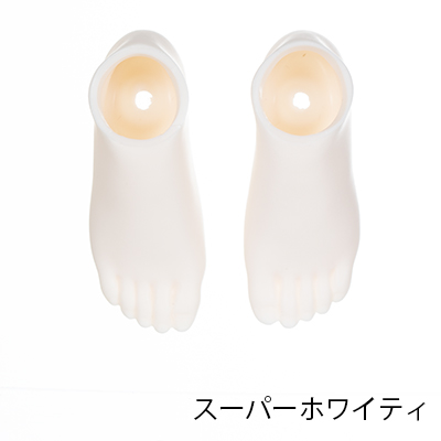 【50RP-F01SWS-31】[オビツショップ限定]50cm交換用ソフビ外皮　足501(左右セット)　スーパーホワイティ