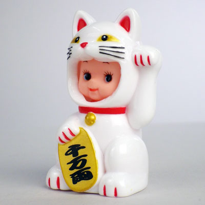 OBKP050-MA】かぶりものキューピー【招き猫】 OBITSU SHOP