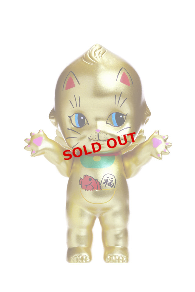 【KP150-MA-GD】オビツキューピー15cm招き猫 ゴールド