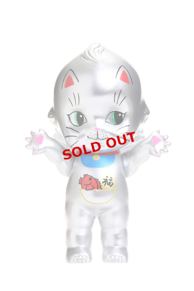 【KP150-MA-SL】オビツキューピー15cm招き猫 シルバー