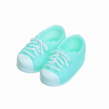 【11SH-F004AB-G】11cmボディ用スニーカー アクアブルー（オビツショップ限定カラー）