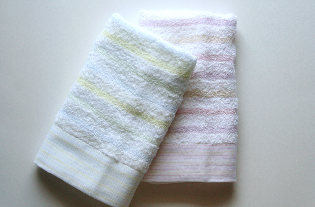 ゆらぎボーダー/フェイスタオル