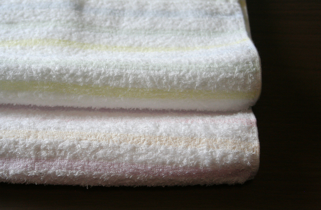 ゆらぎボーダー/フェイスタオル