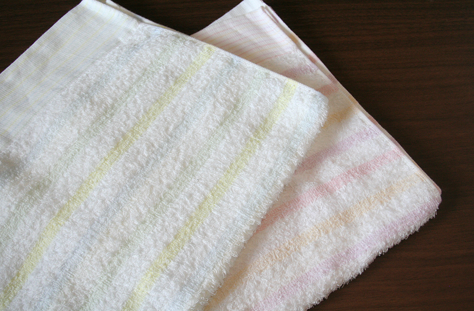 ゆらぎボーダー/フェイスタオル