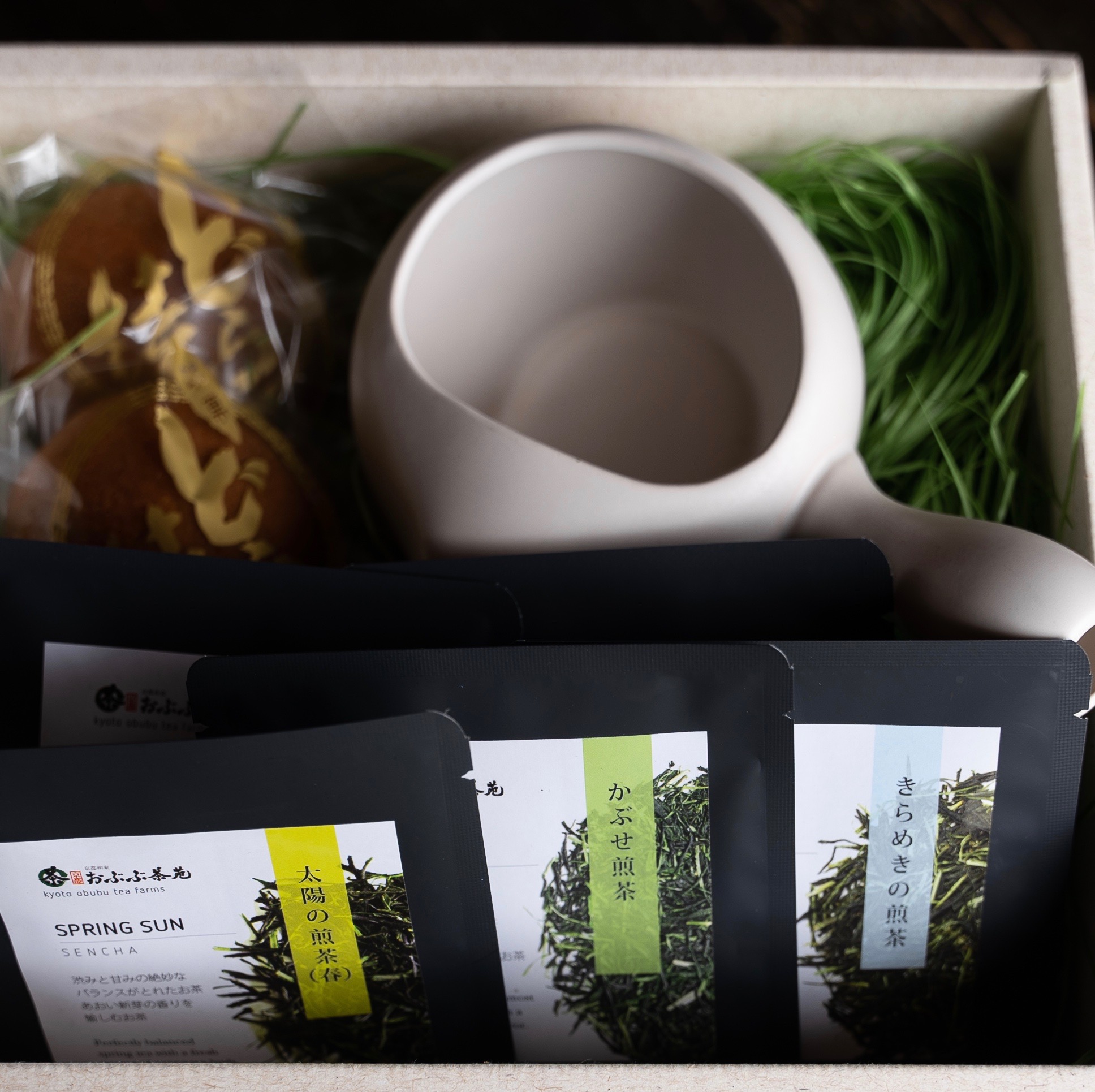 【和束連携コラボギフト】和束茶と和菓子と急須のセット※送料無料