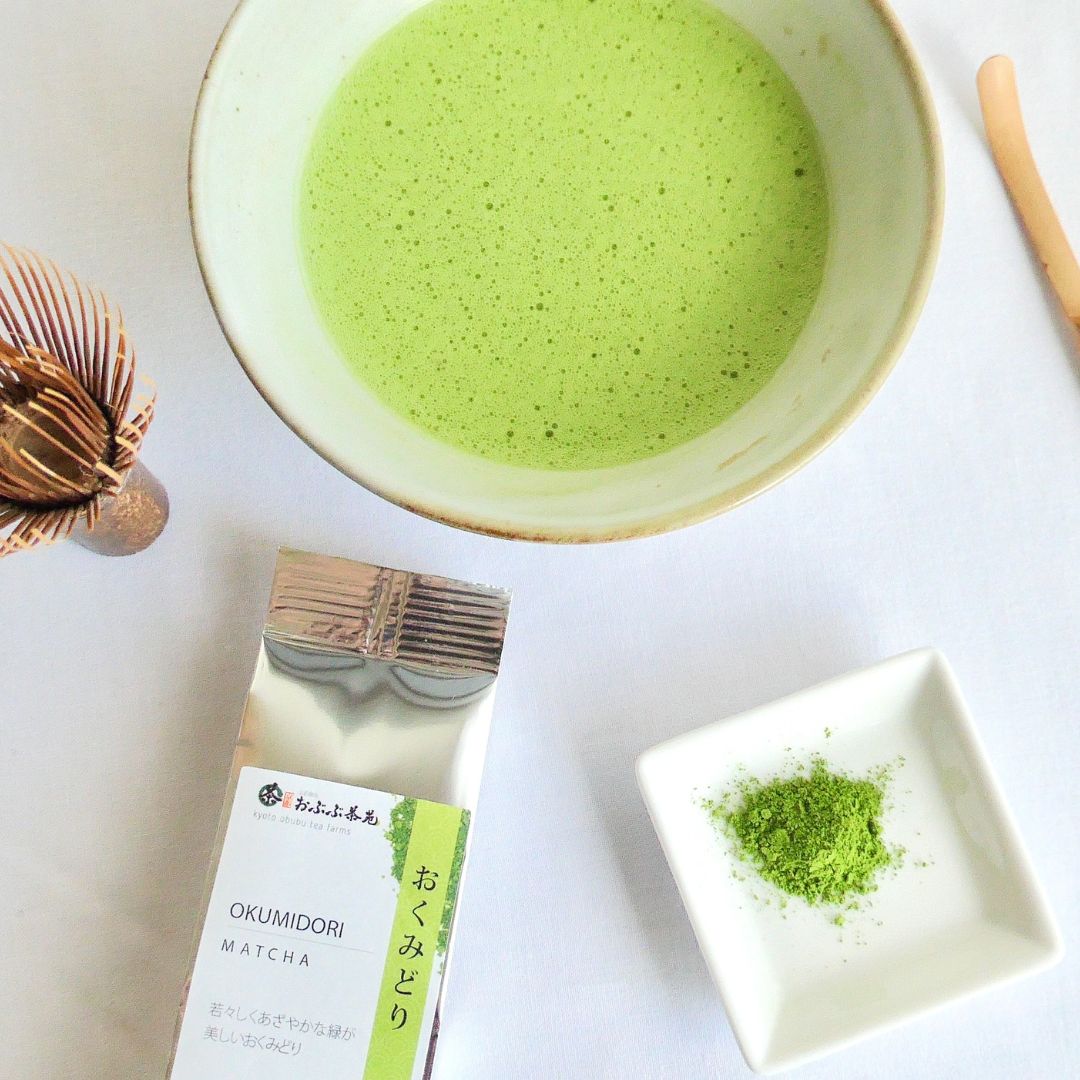 抹茶初心者にぴったり！渋みの少ない色鮮やかな抹茶　おくみどり100g　