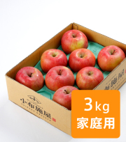 りんご サンふじ 風のいたずら家庭用 約3kg(送料無料)