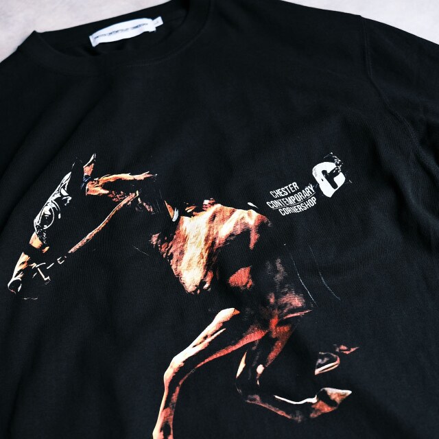 HORSE RACING BLACK TEE