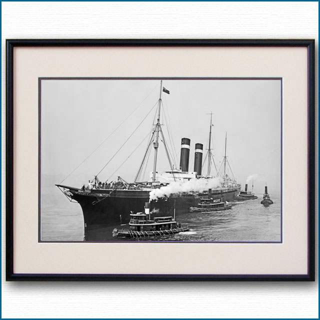 1908年 客船シティ・オブ・ニューヨークの写真 2730LL黒