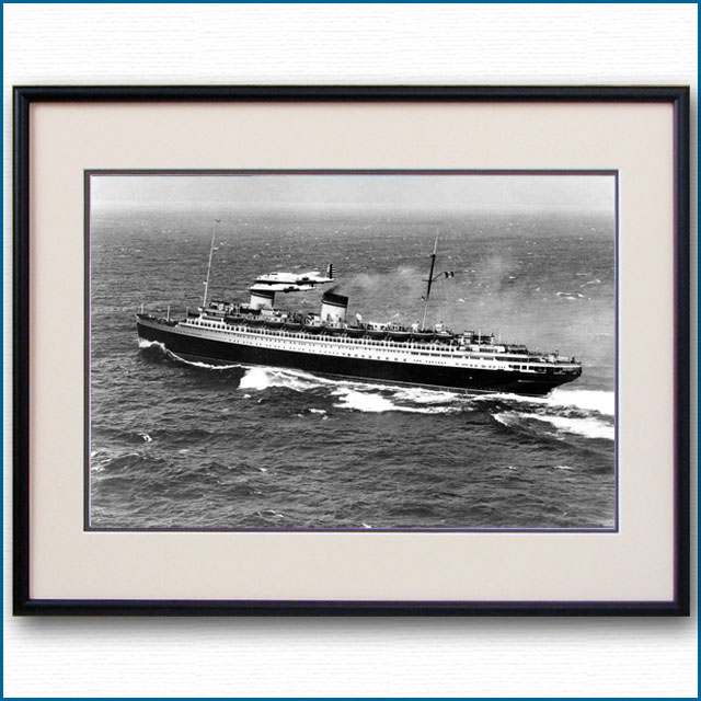 1938年 客船レックスとB-17の写真 3225LL黒