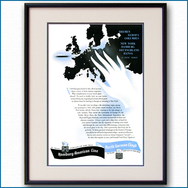 1937年 ハパグ・北ドイツロイド雑誌広告 3348LL黒