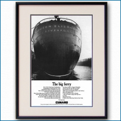 1967年 キュナード・クイーンズ雑誌広告 2042LL黒