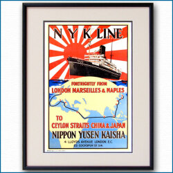 1923年 日本郵船のポスター 2065LL黒