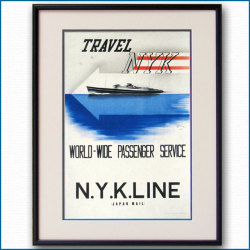 1935年 日本郵船客船ポスター 2067LL黒