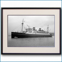 1936年 日本郵船・浅間丸の写真 2492LL黒