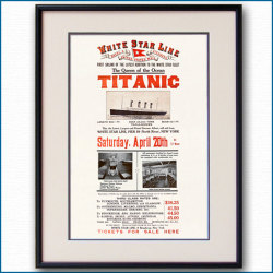 1912年 タイタニック復路フライヤー【Maritime Gallery Ocean-Note】