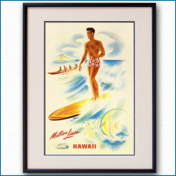 1940年 サーフィン マトソンラインのポスター【Maritime Gallery 1940年 サーフィン マトソンラインのポスター【Maritime Gallery