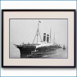 1908年 客船シティ・オブ・ニューヨークの写真 2730LL黒