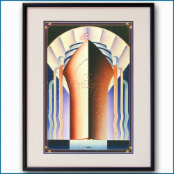 1989年 日本郵船のポスター 2997LL黒