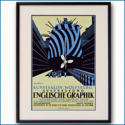 1923年 ダズル迷彩 イングリッシュグラフィックのポスター