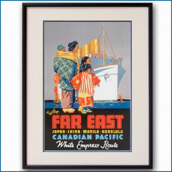1936年 カナディアン・パシフィックのポスター 3061LL黒