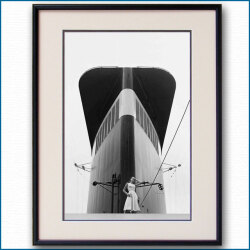 1952年 客船ユナイテッドステーツ・ファンネルの写真 3269LL黒