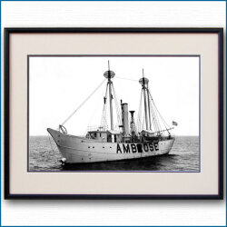 1910年頃 アンブローズ灯台船の写真 3308LL黒