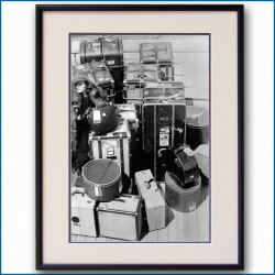 1936年 ノルマンディー船上 マレーネ・ディートリヒの写真 3313LL黒