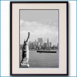 1930年代 自由の女神とクイーンメリーの写真 3324LL黒