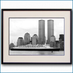 1996年 客船クイーンエリザベス2・マンハッタンの写真 3326LL黒