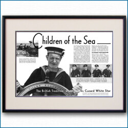 1936年 キュナードホワイトスター見開き雑誌広告 3372LL 黒