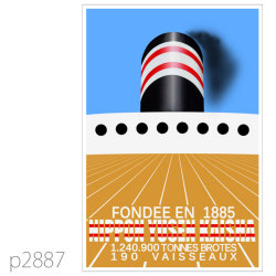 日本郵船・橿原丸級客船のポスター | レプリカポストカード2887