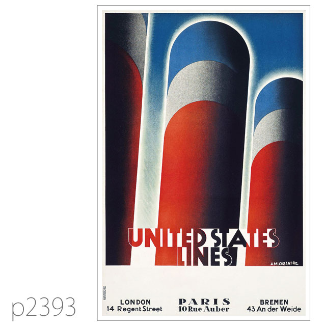 ユナイテッドステーツライン・客船リバイアサンのポスター | レプリカポストカード2393