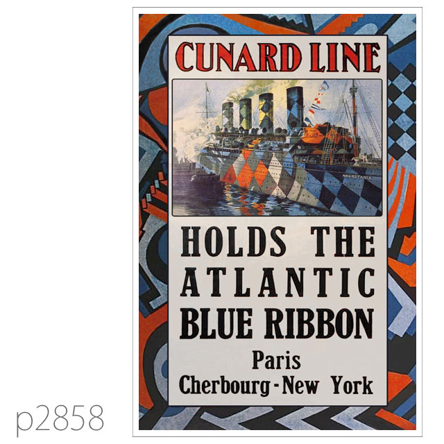 キュナード・客船モーレタニアのポスター | レプリカポストカード2858