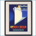 1932年 客船エンプレス・オブ・ブリテンのポスター 2304LL黒