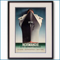 1935年 客船ノルマンディーのポスター コピー無し版 2592LL黒