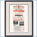 1912年 客船タイタニックのポスター 2607LL黒