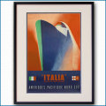 1948年 イタリアンラインの客船ポスター 2954LL黒
