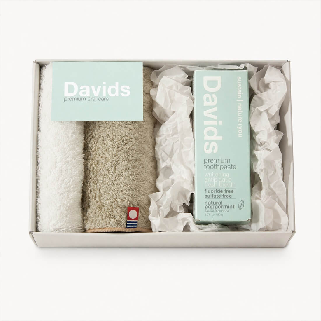 【在庫わずか】トゥースペースト 10本セット Davids / ホワイトニングトゥースペースト《ペパーミント》セット