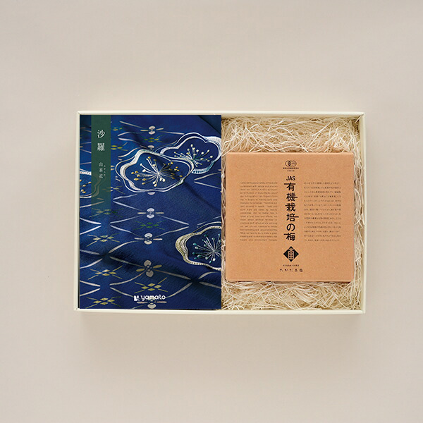 カタログギフト 沙羅 山茶花 (さざんか) プラス 有機ＪＡＳ認証 高田の梅「しそ梅干し」セット