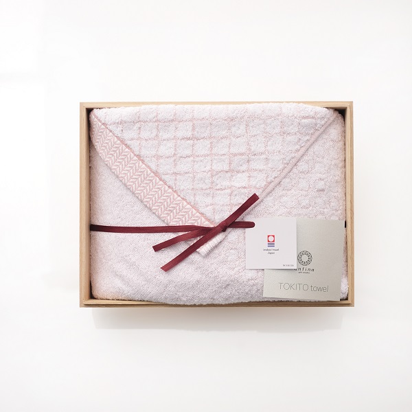 antina / TOKITOタオル 木箱入りバスタオル ピンク