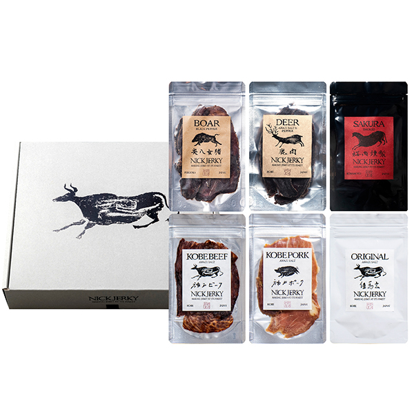NICK JERKY / THE　JERKY6　無添加 熟成 ジャーキー6種セット