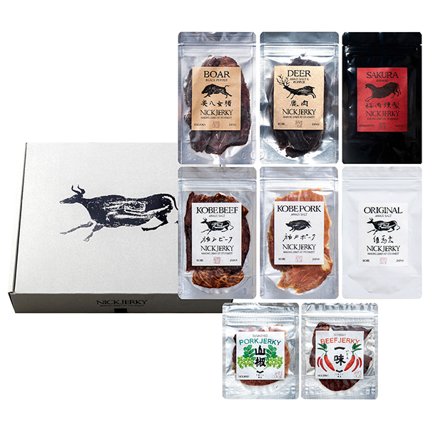 NICK JERKY / THE　JERKY8　無添加 熟成 ジャーキー8種セット