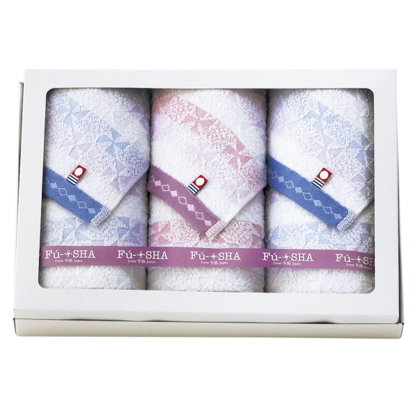 Fu-SHA（風車）今治産 フェイスタオル3P