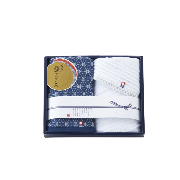 20%OFF｜藍ごころ フェイスタオル2P ●79230169