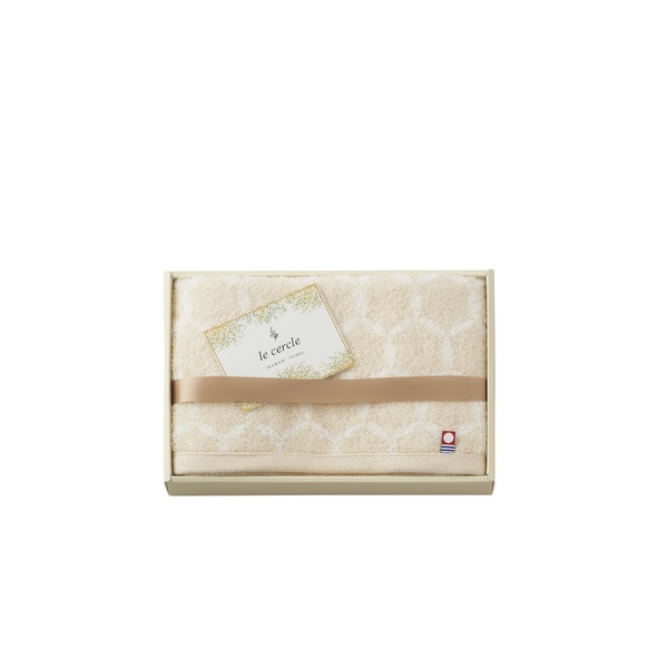 10%OFF｜ル・セルクル 今治産フェイスタオル（ベージュ） ●79230195