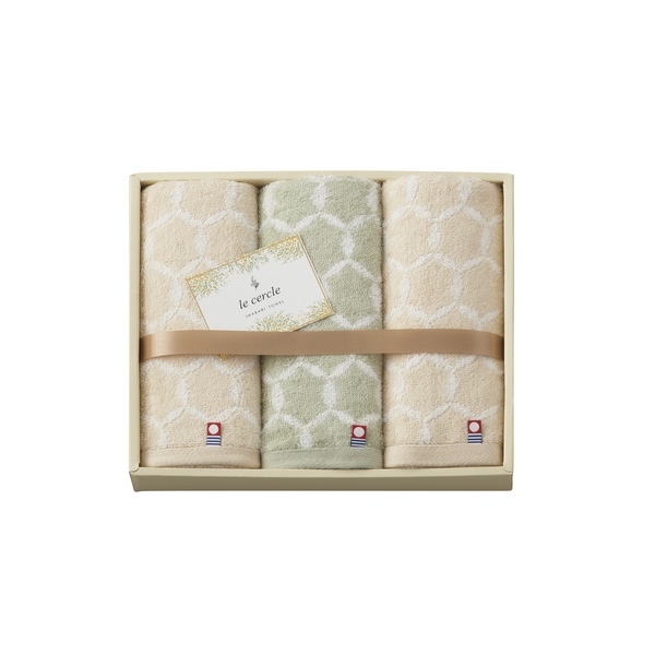 20%OFF｜ル・セルクル 今治産フェイスタオル3P ●79230200