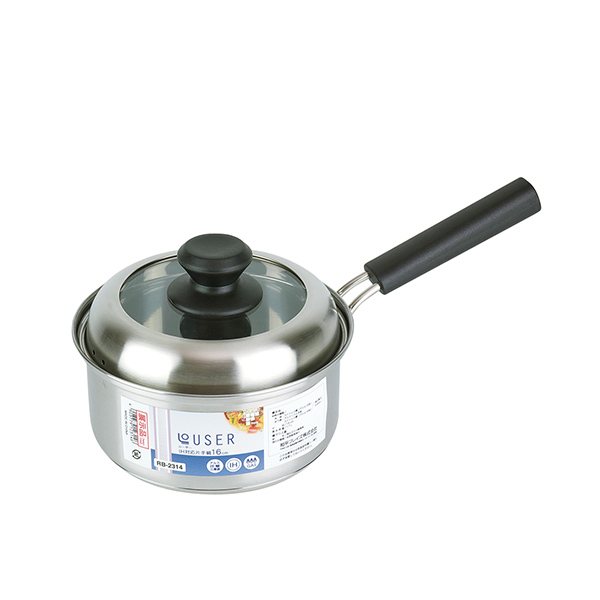 20%OFF|ローザー IH対応片手鍋16cm（ガラス窓付蓋） ●79240446