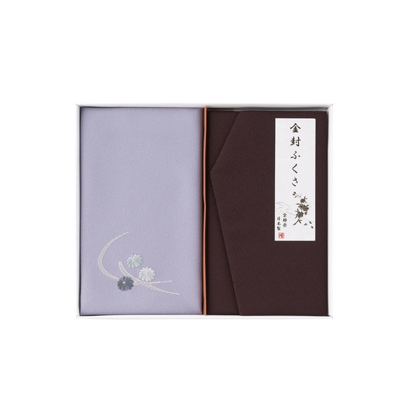  刺繍入り金封包み&金封ふくさ（アイボリー）