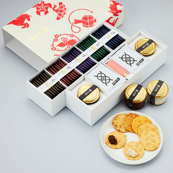 玄米のディップせんべい&さしすせそ玄米せんべい